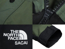 画像をギャラリービューアに読み込む, THE NORTH FACE × sacai ザ ノースフェイス サカイ 17AW ナイロンモッズコート カーキ NP6171SA サイズロゴM 美品 中古 51178 