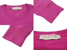 Load image into Gallery viewer, 極美品 Valentino ヴァレンチノ ロゴ クルーネックスウェットシャツ XB3MF14Y6WT コットン ピンク サイズS 中古 4b005118
