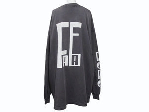 新品未使用 SAINT Mxxxxxx FEAR OF GOD セントマイケル フィアーオブゴット 長袖Ｔシャツ sm-hr8-0000-c02-blk コットン ブラック 中古 4b005121
