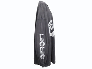 新品未使用 SAINT Mxxxxxx FEAR OF GOD セントマイケル フィアーオブゴット 長袖Ｔシャツ sm-hr8-0000-c02-blk コットン ブラック 中古 4b005121
