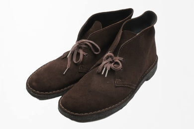 Clarks クラークス DESERT BOOT デザートブーツ ショートブーツ フットウェア スエード ラバー ブラウン 7 1/2 良品 中古 51248
