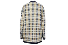 Load image into Gallery viewer, 新品同様 GUCCI グッチ ツイードジャケット アウター 691452 ZAIU7 イタリア製 ベージュ ネイビー ゴールド サイズ40 中古 51380