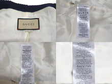 Load image into Gallery viewer, 新品同様 GUCCI グッチ ツイードジャケット アウター 691452 ZAIU7 イタリア製 ベージュ ネイビー ゴールド サイズ40 中古 51380