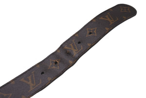 LOUIS VUITTON ルイ ヴィトン モノグラム サンチュールポシェット デュオ ベルト ブラウン サイズ80/32 M9836 良品 中古 51529