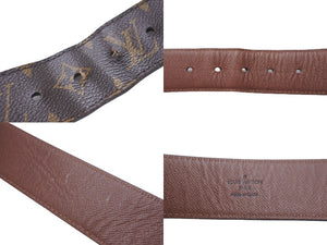 LOUIS VUITTON ルイ ヴィトン モノグラム サンチュールポシェット デュオ ベルト ブラウン サイズ80/32 M9836 良品 中古 51529