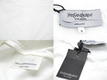 画像をギャラリービューアに読み込む, YVES SAINT LAURENT イヴサンローラン カサンドラ タンクトップ ノースリーブ ホワイト ゴールド コットン サイズS 美品 中古 51698 