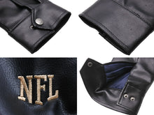 Load image into Gallery viewer, ST.LOUIS RAMS セントルイスラムズ レザージャケット ライダース 58RG0034LA00U053 ネイビー ブラック ベージュ S 美品 中古 51725