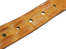 Load image into Gallery viewer, POST&amp;CO ポストアンドコー ベルト バックル VERO COCCODRILLO イタリア製 オレンジ レザー サイズ90 美品 中古 51838