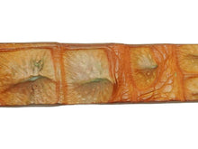 Load image into Gallery viewer, POST&amp;CO ポストアンドコー ベルト バックル VERO COCCODRILLO イタリア製 オレンジ レザー サイズ90 美品 中古 51838