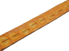 Load image into Gallery viewer, POST&amp;CO ポストアンドコー ベルト バックル VERO COCCODRILLO イタリア製 オレンジ レザー サイズ90 美品 中古 51838