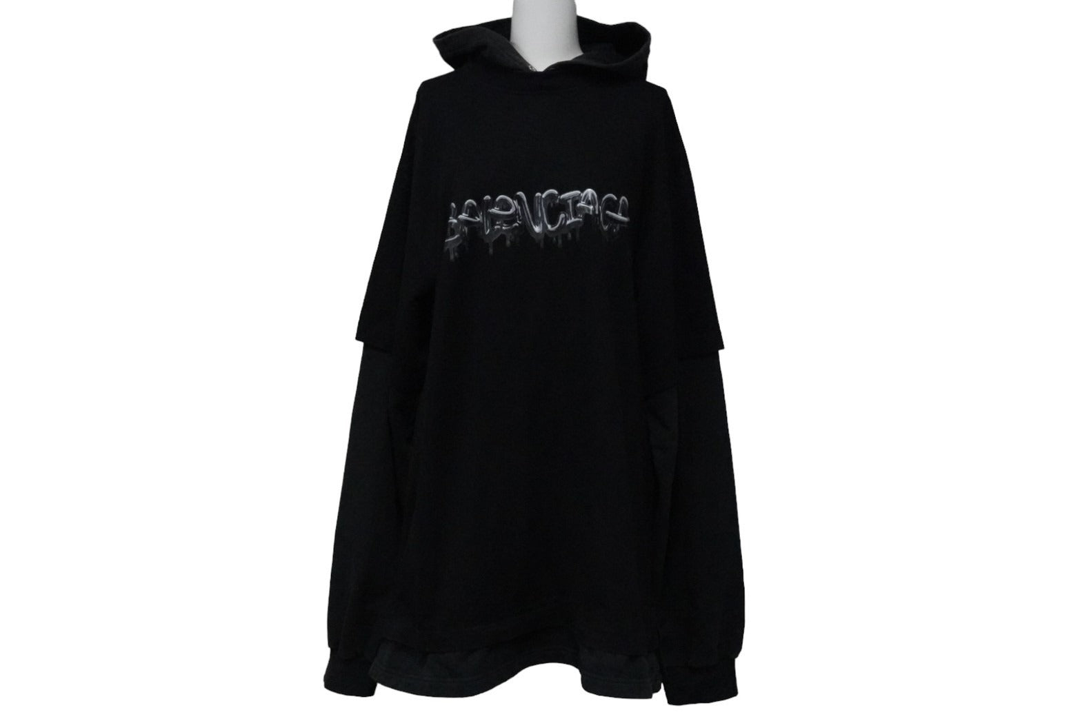 サイズ2 BALENCIAGA レイヤードTシャツ　ブラック Balenciaga レイヤード Tシャツ | ブラック | FARFETCH JP