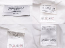 Load image into Gallery viewer, YVESSAINTLAURENT イヴサンローラン タンクトップ チェリー ロゴ 242779 Y1LOG コットン ホワイト サイズ38 美品 中古 51949