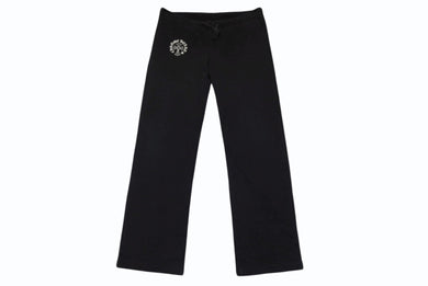 CHROME HEARTS クロムハーツ スウェットパンツ サイズM オールドモデル ホースシュー FUCK YOU プリント ブラック 美品 中古 4b005206