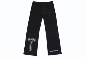 CHROME HEARTS クロムハーツ スウェットパンツ サイズM オールドモデル ホースシュー FUCK YOU プリント ブラック 美品 中古 4b005206