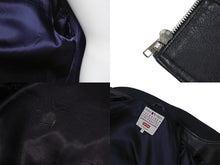 Load image into Gallery viewer, Supreme x Yankees シュプリームヤンキース ベースボールジャケット RN101837 ラムスキン ポリエステル ネイビー 美品 中古 4b005210