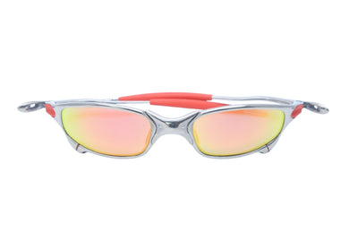 OAKLEY オークリー サングラス ジュリエット JP005866 スポーツ シルバー オレンジ 美品 中古 52127