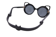 Load image into Gallery viewer, DOLCE&amp;GABBANA ドルチェアンドガッバーナ サングラス メガネ 猫耳 4289 43□20 プラスチック ブラック ホワイト 美品 中古 52238