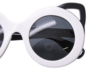 Load image into Gallery viewer, DOLCE&amp;GABBANA ドルチェアンドガッバーナ サングラス メガネ 猫耳 4289 43□20 プラスチック ブラック ホワイト 美品 中古 52238