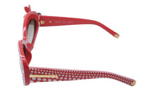 Load image into Gallery viewer, LOUIS VUITTON ルイ・ヴィトン サングラス 草間彌生 ドット柄 レッド ホワイト Z0479E ゴールド金具 美品 中古 52285
