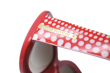 Load image into Gallery viewer, LOUIS VUITTON ルイ・ヴィトン サングラス 草間彌生 ドット柄 レッド ホワイト Z0479E ゴールド金具 美品 中古 52285