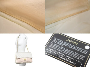 CHANEL シャネル 2.55 ナイロン デカ マトラッセ トリコロール チェーン ショルダーバッグ マルチカラー 12番台 GP 良品 中古 52317