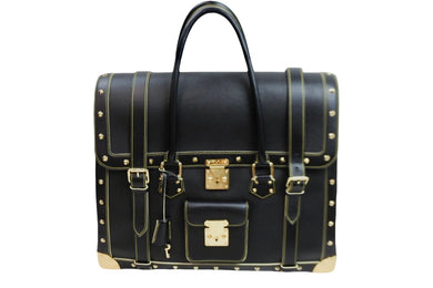 極美品 LouisVuitton ルイヴィトン エクストラヴァガン スハリ ハンドバッグ レザー ブラック ゴールド 中古 53298