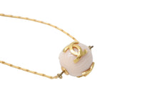 Load image into Gallery viewer, CHANEL シャネル ネックレス ココマーク ゴールドチェーン マーブルボール 球体 WS4099 ゴールド 美品 中古 52444