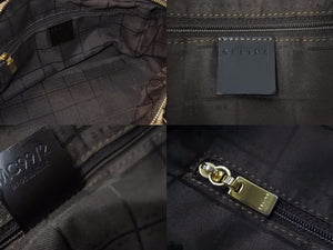 CELINE セリーヌ ハンドバッグ Cマカダム ヴィンテージ MC99/2 ハラコ ベージュ イタリア製 ゴールド金具 美品 中古 52464
