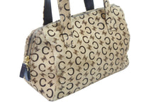 Load image into Gallery viewer, CELINE セリーヌ ハンドバッグ Cマカダム ヴィンテージ MC99/2 ハラコ ベージュ イタリア製 ゴールド金具 中古 52466