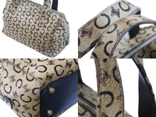 Load image into Gallery viewer, CELINE セリーヌ ハンドバッグ Cマカダム ヴィンテージ MC99/2 ハラコ ベージュ イタリア製 ゴールド金具 中古 52466