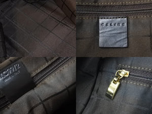 CELINE セリーヌ ハンドバッグ Cマカダム ヴィンテージ MC99/2 ハラコ ベージュ イタリア製 ゴールド金具 中古 52466