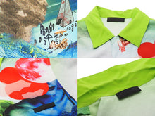 Load image into Gallery viewer, PRADA プラダ 半袖シャツ 18SS アロハシャツ グリーン マルチカラー UC305 S181 サイズM 美品 中古 52541