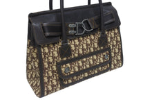 Load image into Gallery viewer, Christian Dior クリスチャンディオール トロッター ハンドバッグ キャンバス レザー ブラウン シルバー金具 美品 中古 4b005260