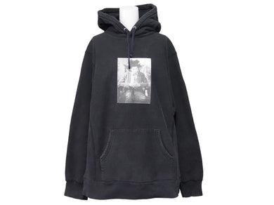 SUPREME シュプリーム 13AW Basquiat Hoodie バスキアフーディ パーカー プルオーバー コットン ブラック グレー サイズL 美品 52650