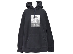SUPREME シュプリーム 13AW Basquiat Hoodie バスキアフーディ パーカー プルオーバー コットン ブラック グレー サイズL 美品 52650