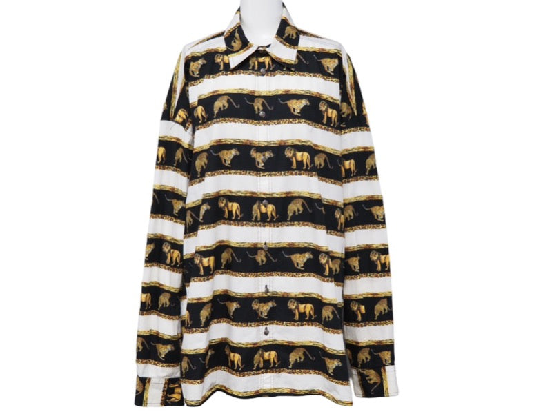 VERSACE ヴェルサーチ 長袖Tシャツ versace jeans couture 虎