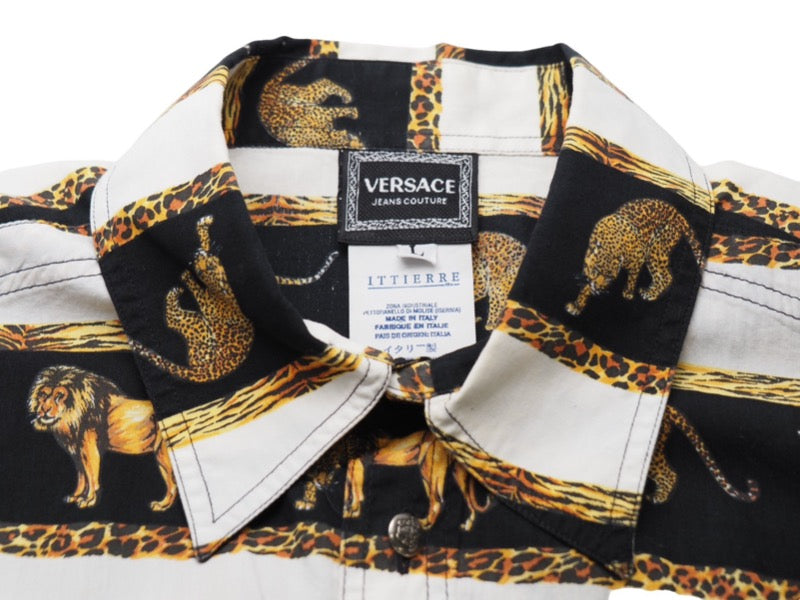 VERSACE ヴェルサーチ 長袖Tシャツ versace jeans couture 虎
