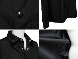 PRADA プラダ ジャケット Re-Nylon 20AW オーバーサイズ シャツジャケット ブラック ナイロン SC514 S202 1WQ8 美品 中古 52799