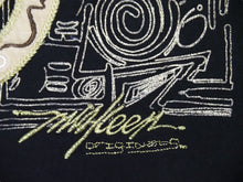 Load image into Gallery viewer, miskeen ミスキーン 半袖Tシャツ ビッグシルエット 刺繡 コットン ブラック サイズXL 美品 中古 52813