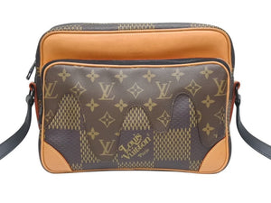 LOUIS VUITTON ルイヴィトン ナイルメッセンジャー PM ショルダーバッグ ダミエジャイアント NIGO N40359 ブラウン 美品 中古 4b005294