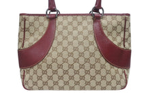 Load image into Gallery viewer, 美品 GUCCI グッチ ワンショルダーバッグ ハンドバッグ 113011 GGキャンバス レザー ベージュ ブラウン ゴールド金具 中古 4b005295