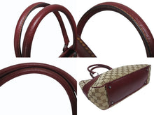 Load image into Gallery viewer, 美品 GUCCI グッチ ワンショルダーバッグ ハンドバッグ 113011 GGキャンバス レザー ベージュ ブラウン ゴールド金具 中古 4b005295