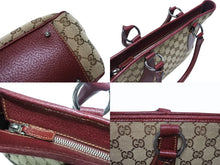 Load image into Gallery viewer, 美品 GUCCI グッチ ワンショルダーバッグ ハンドバッグ 113011 GGキャンバス レザー ベージュ ブラウン ゴールド金具 中古 4b005295