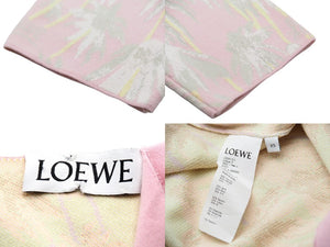 LOEWE ロエベ カーディガン オーバーシルエット 花柄 レーヨン ピンク サイズXS S3108120SM 美品 中古 53059