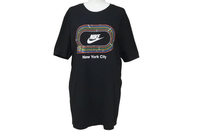 極美品 NIKE ナイキ 半袖Ｔシャツ トップス アメリカ ニューヨーク NY SOHO限定 ブラック Mサイズ ユニセックス 中古 5306