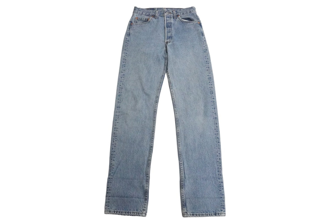 Levi's リーバイス バックペイント デニムパンツ 501 W29 L34 ブルー ボトムス ストレート 美品 中古 53067
