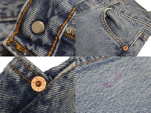 Load image into Gallery viewer, Levi&#39;s リーバイス バックペイント デニムパンツ 501 W29 L34 ブルー ボトムス ストレート 美品 中古 53067