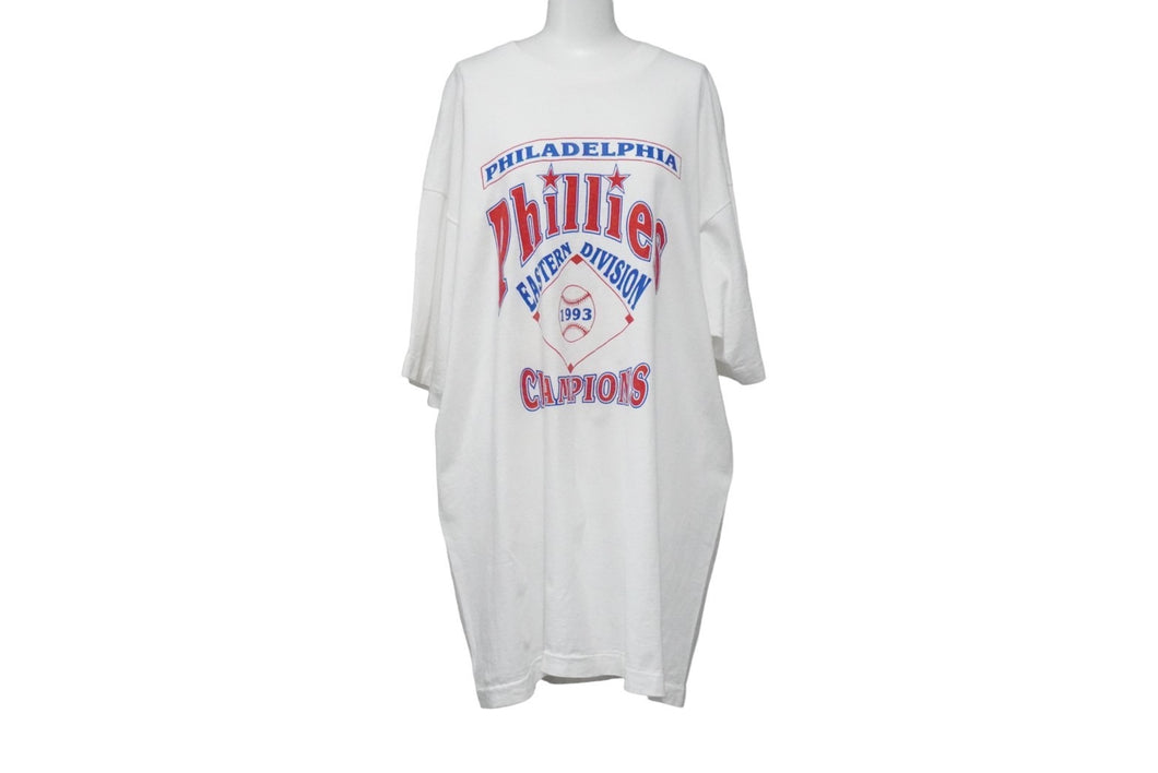 Fruit of the Loom フルーツオブザルーム 半袖Ｔシャツ トップス MLB フィラデルフィア・フィリーズ XXL ホワイト 良品 中古 53139