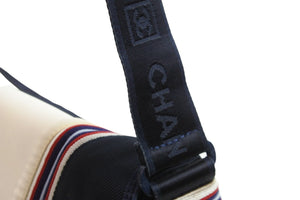 CHANEL シャネル ショルダーバッグ ココマーク スポーツライン 10番台 ネイビー ホワイト 良品 中古 53150