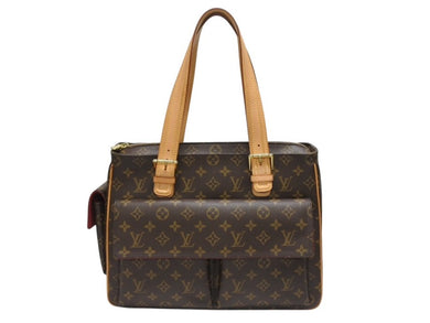 極美品 LOUIS VUITTON ルイヴィトン ミュルティプリ シテ ハンドバッグ M51162 モノグラム PVC レザー ゴールド金具 中古 4b005328